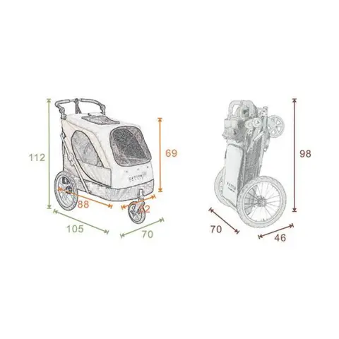 Udstillingsvogn Petstro Aventura XL